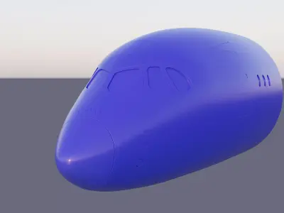 A-350 Airbus nose section 3d print STL 3D print model