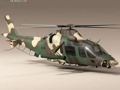 AW109LUH South Africa 3D model