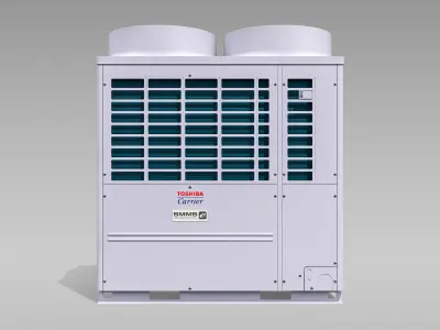 20hp Toshiba Carrier VRF Heat Recovery Outdoor Unit Low-poly 3D model