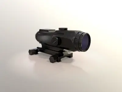 Leupold Mark4 Hamr Scope Low-poly 3D model