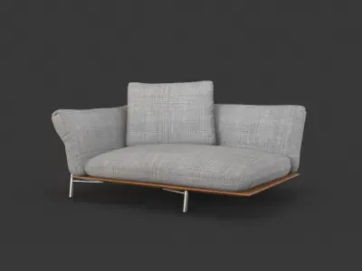 Ambroeus Sofa Single 154cm 3D model