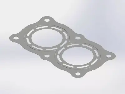 Cylinder Head Gasket Low-poly 3D model