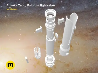 Ahsoka Tano Fulcrum lightsaber  3D print model purchase