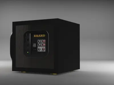 Desktop speaker V2 3D model
