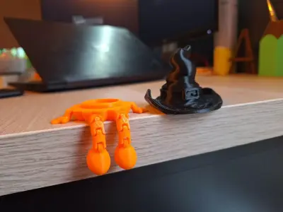 Witch Hat Desk Sitter STL Free 3D print model