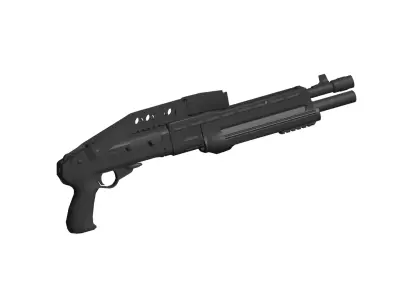 Franchi SPAS-12 shotgun 3D model