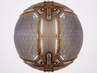 PBR Sci-Fi Texture Pack 18 Low-poly 3D model