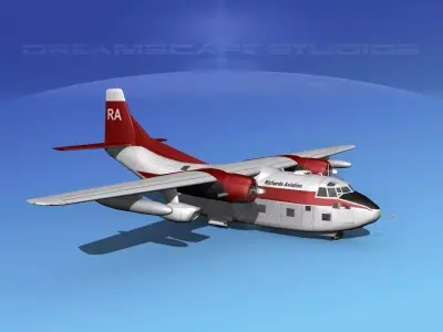 Fairchild C-123K Provider V12 3D model