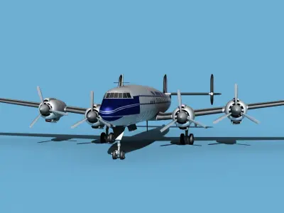 Lockheed L1649 Star Liner Pan Am 1 3D model