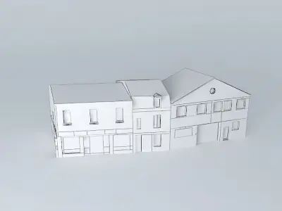 Commercial and residential buildings Free 3D model