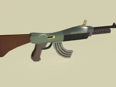 Mashine gun 3D model