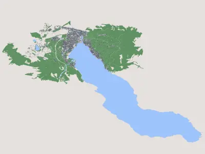 Thun Town Switzerland 3D model