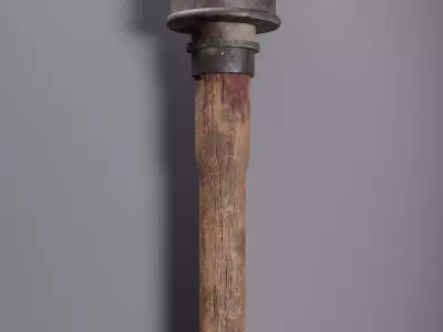 Stielhandgranate M24-lowpoly German WW2 asset   Low-poly 3D model