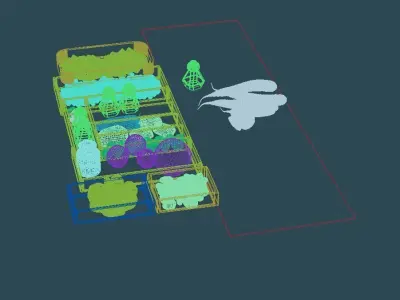 Loose Part Furniture Free 3D model