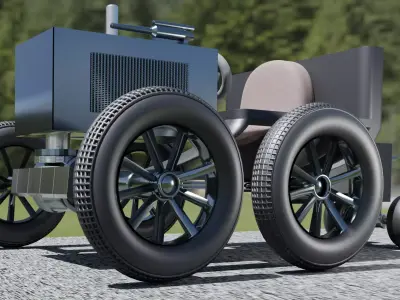 Model Zihad A1 Battery backup military auto gun car  Low-poly 3D model