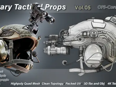 Military Ops-Core Helmet 3D model