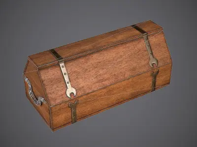 Case Medieval Free low-poly 3D model