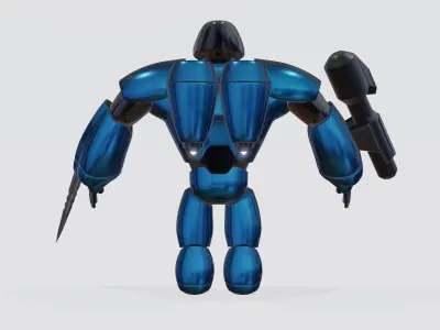 3D rocketman robot 3D model