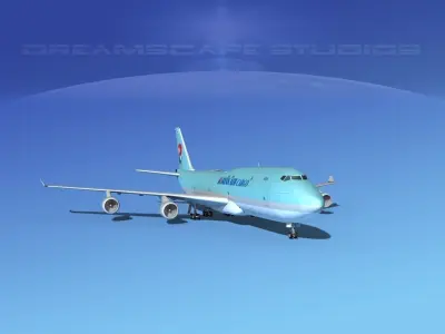 Boeing 747-8I Korean Air Cargo 3D model