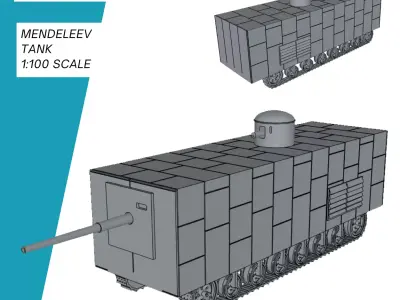 Mendeleev Tank 3D print model