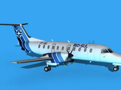 Embraer EMB120 Rio Sul 3D model