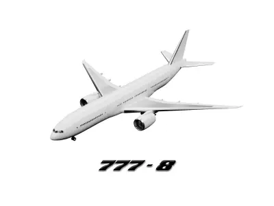 Boeing 777 -200 -300 -8 -9 Pack 3D model