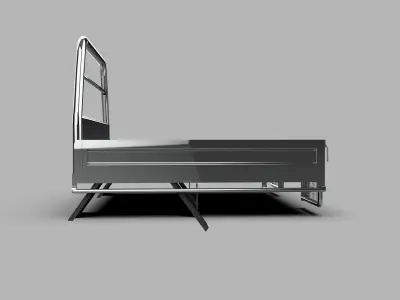 Generic Metal Cargo Platform Low-poly 3D model