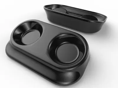 Pet Bowl M01 - with STL Low-poly 3D model