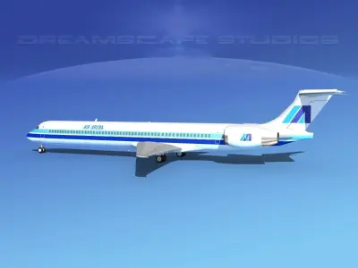 McDonnell Douglas MD-90 Air Aruba 3D model