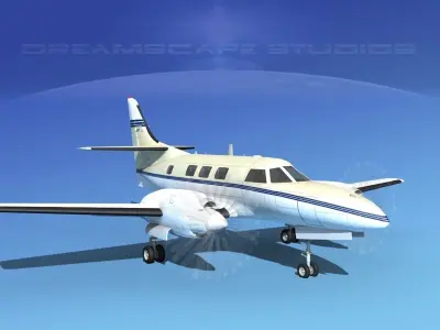 Swearingen SA226-T Merlin III V07 3D model