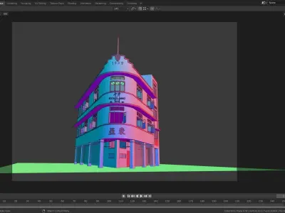 potato head restaurant Singapore Low-poly 3D model