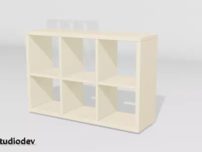 Shelf asset - free Free low-poly 3D model