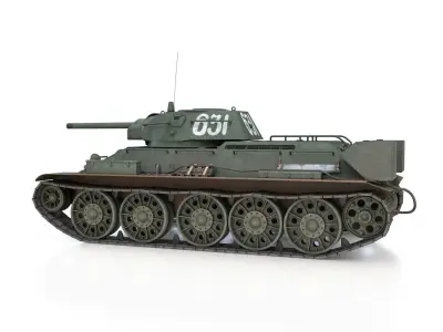 T-34-76 - Model 1942 - Soviet medium tank - 631 3D model