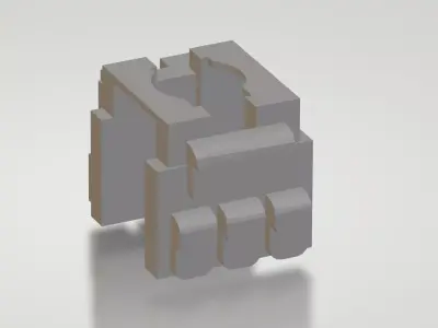 Minifigure Military Vest by BrickBattleGear 3D print model