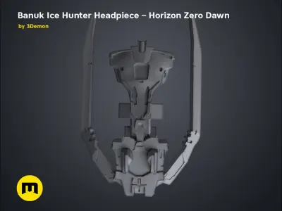 Banuk Ice Hunter Headpiece - Horizon Zero Dawn 3D print model
