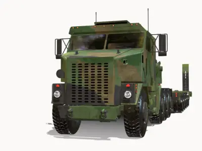Oshkosh M1070 HET Low-poly 3D model