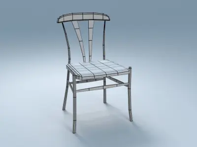 Chair10  for interior cafe and kitchen Free low-poly 3D model