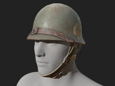 Helmet military Scifi ver 17  Low-poly 3D model