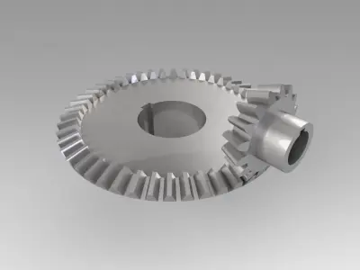 Pinion conical 3D model