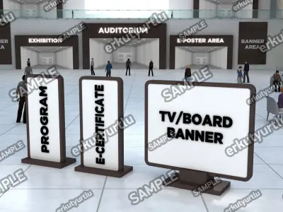 Virtual e-Congress Lobby 004 3D model