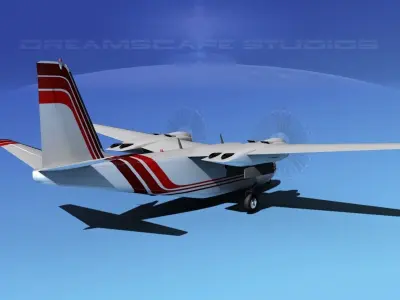 Rockwell Aero Commander 560 V13 3D model