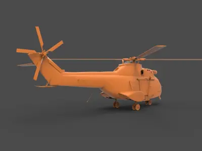 SA 330 Puma 3D print model