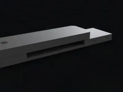 3D Organizer Model metal box Low-poly 3D model