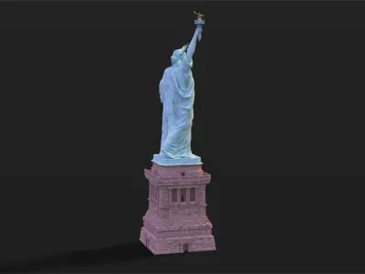 Statue of Liberty PBR Low-poly 3D model