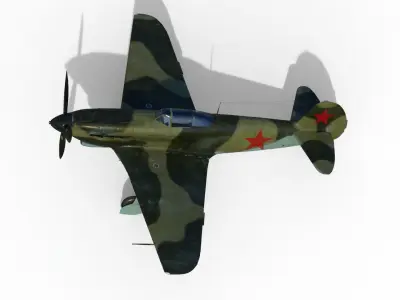 Yakovlev Yak-9 fighter 3D model