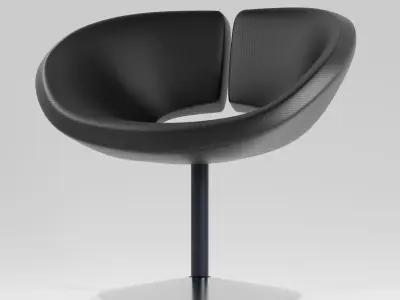 Armchair C1 Low-poly 3D model