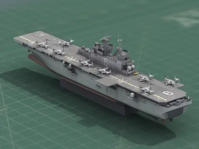 USS America LHA6 Warship 3D Print Model 3D print model