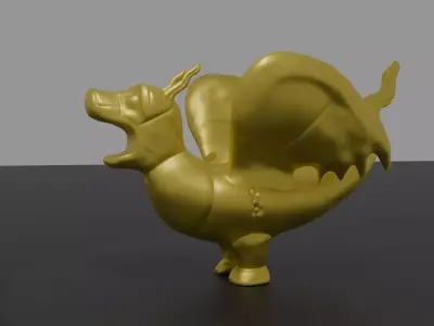 The Belfry Dragon of Ghent 3D print model