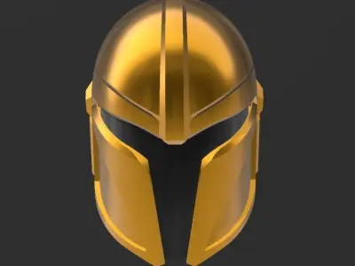 Custom Mandalorian Helmet 3D print model buy