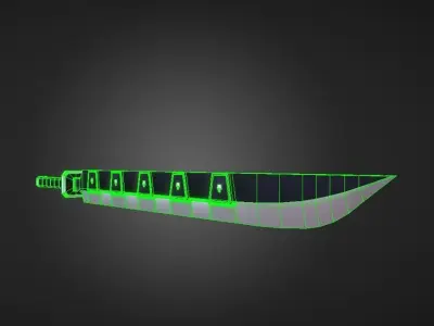 Sci-fi Sword  Low-poly 3D model